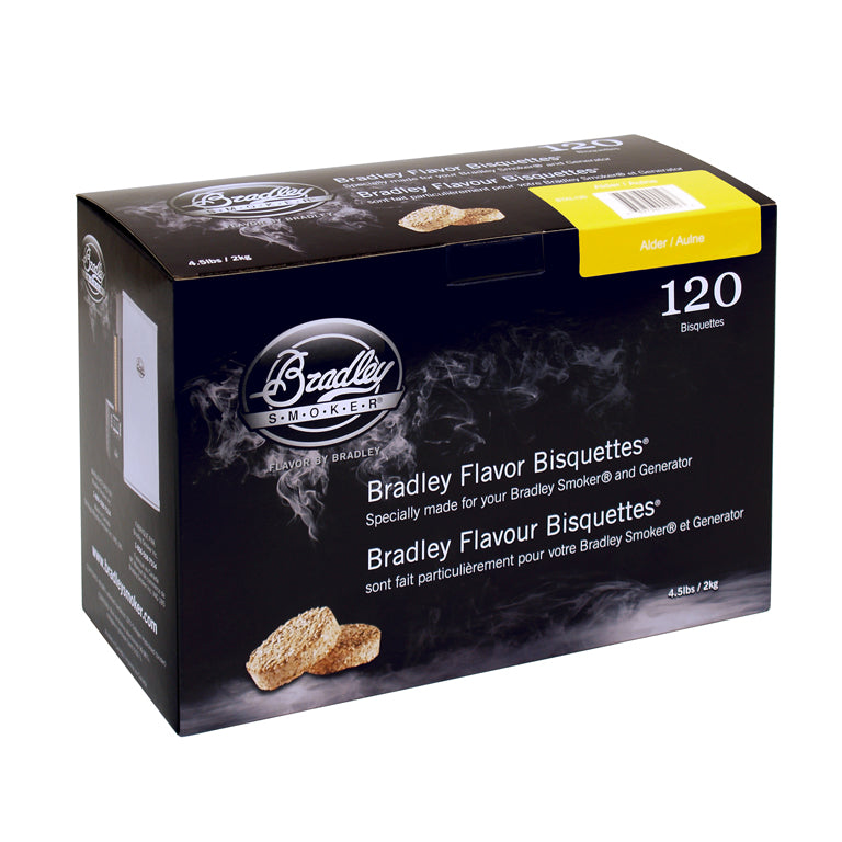 Alder Bisquettes til Bradley Smokers